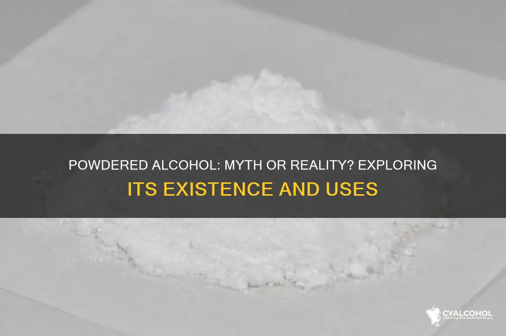 does powdered alcohol exist