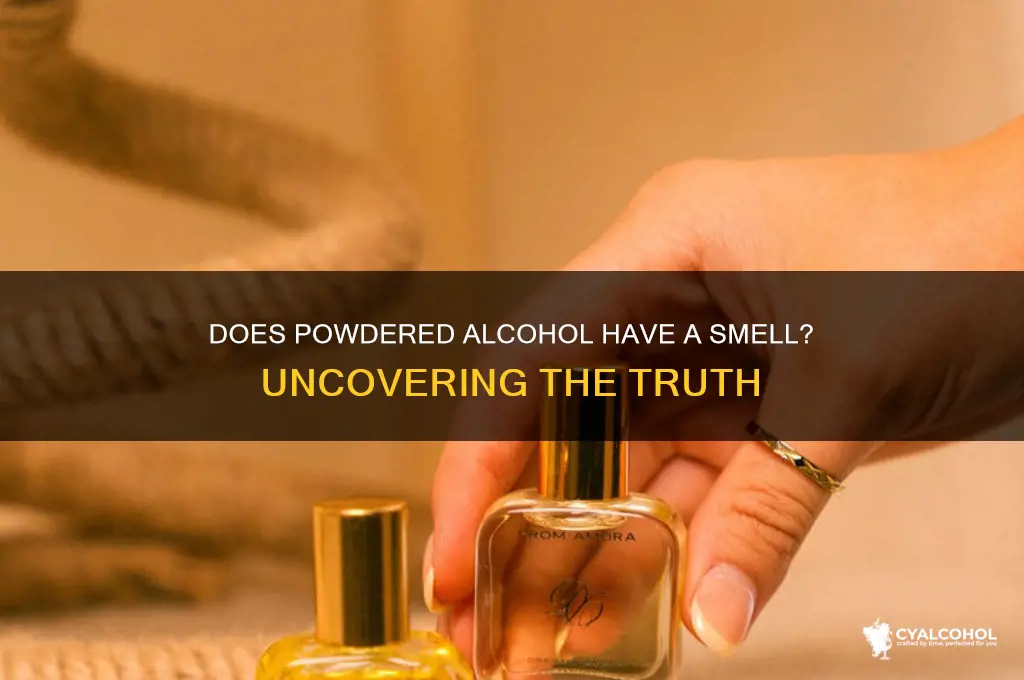 does powdered alcohol have a smell