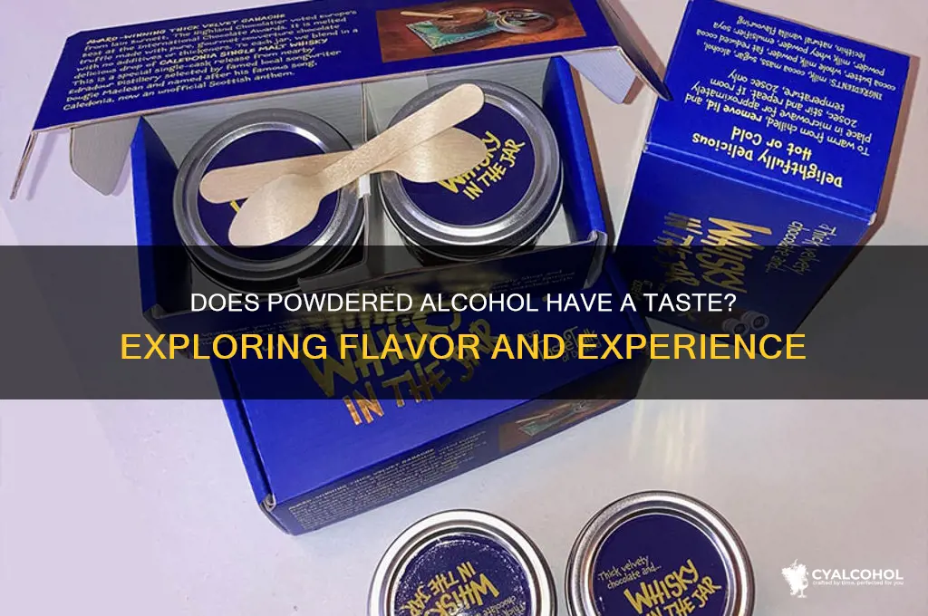 does powdered alcohol have a taste