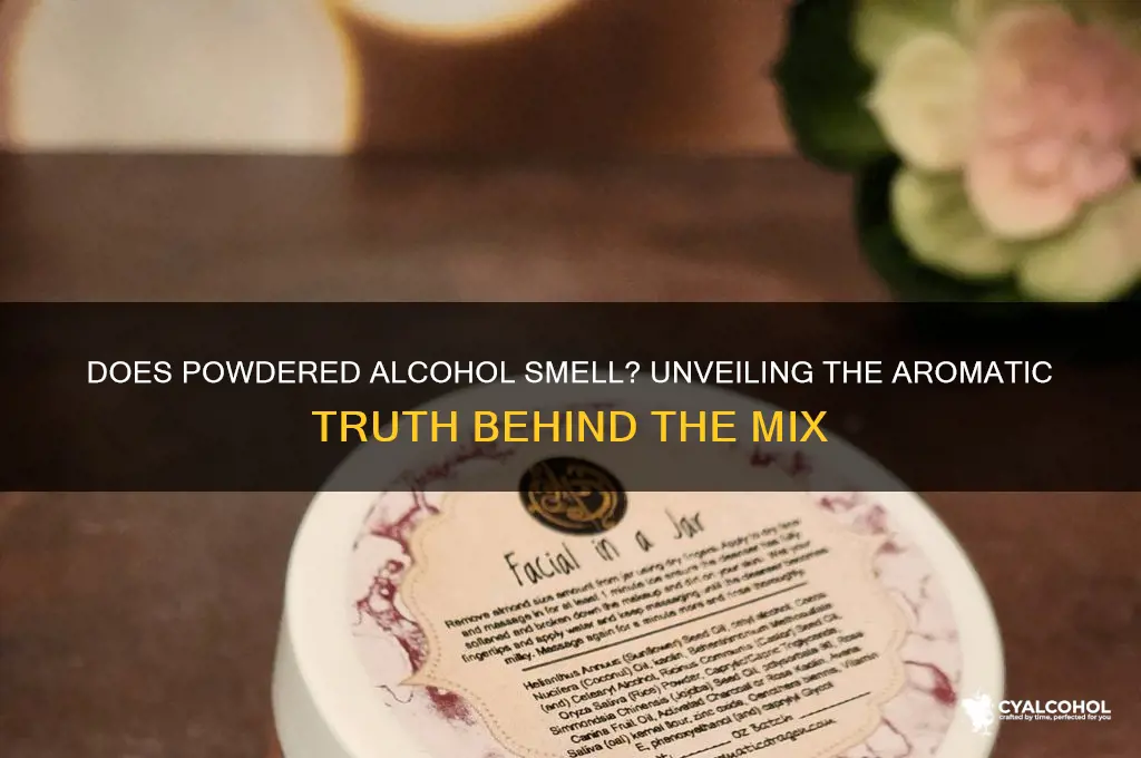 does powdered alcohol smell