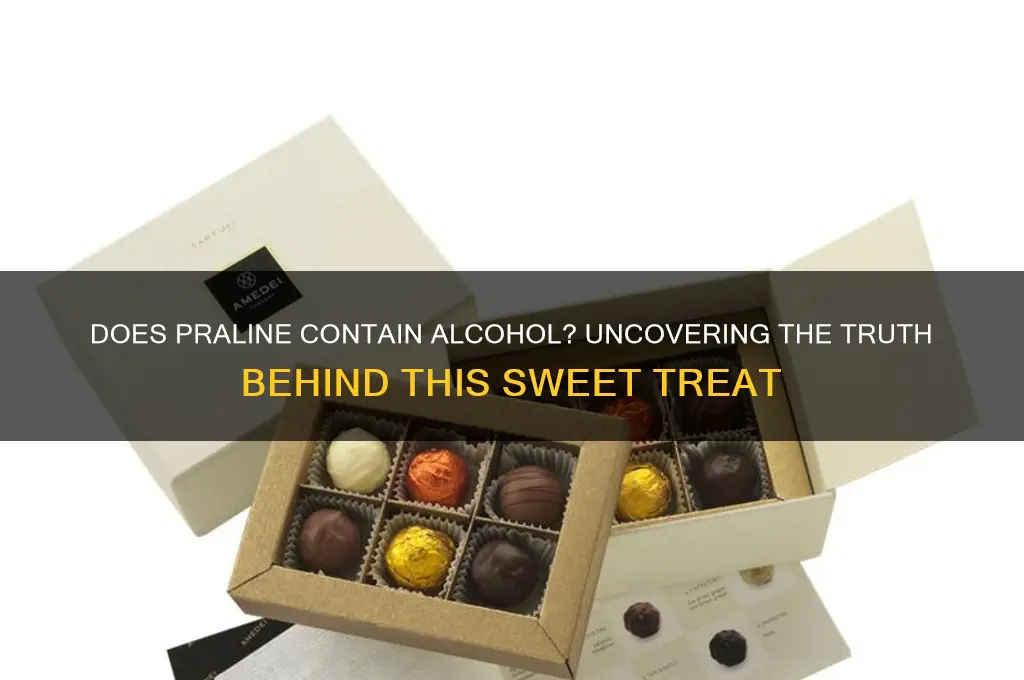 does praline have alcohol