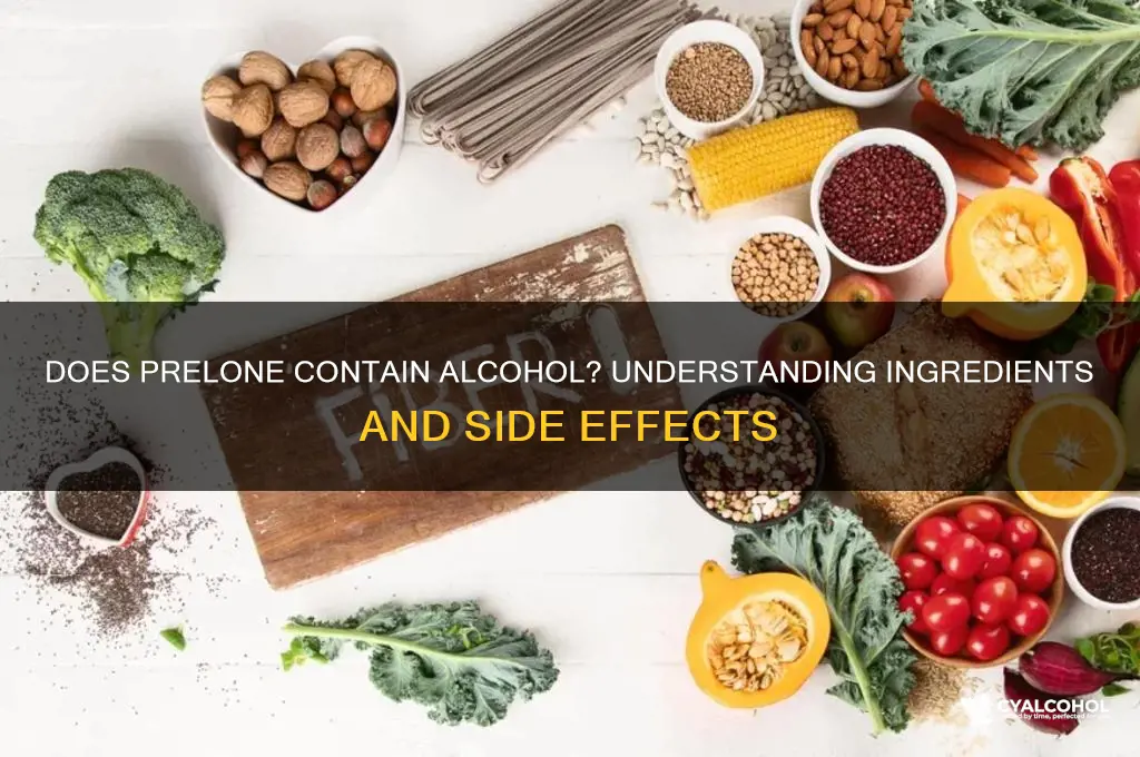 does prelone have alcohol