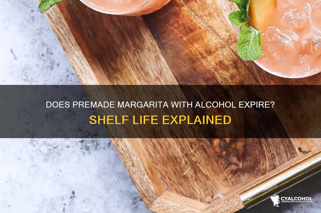 does premade margarita with alcohol expire