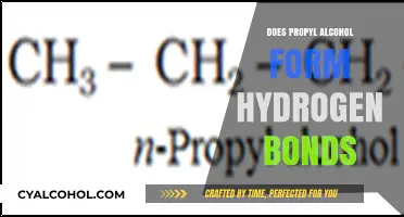 Exploring Propyl Alcohol's Ability to Form Hydrogen Bonds