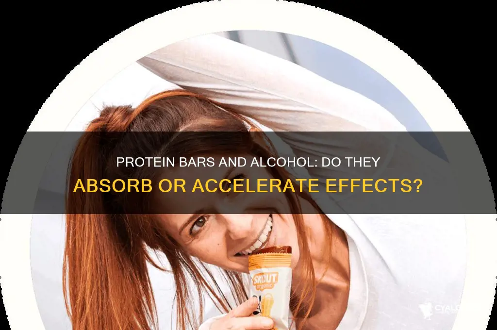 does protein bars soak up alcohol