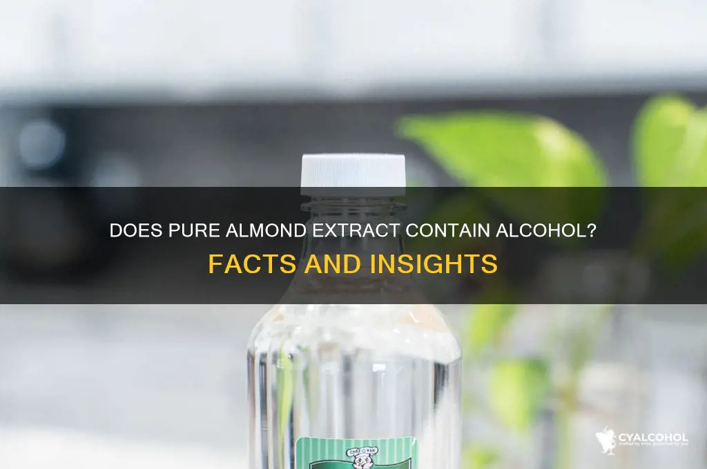does pure almond extract have alcohol