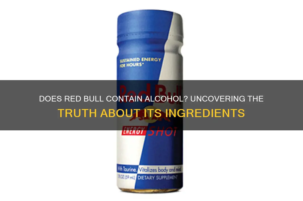 does red bull have alcohol in its ingredients