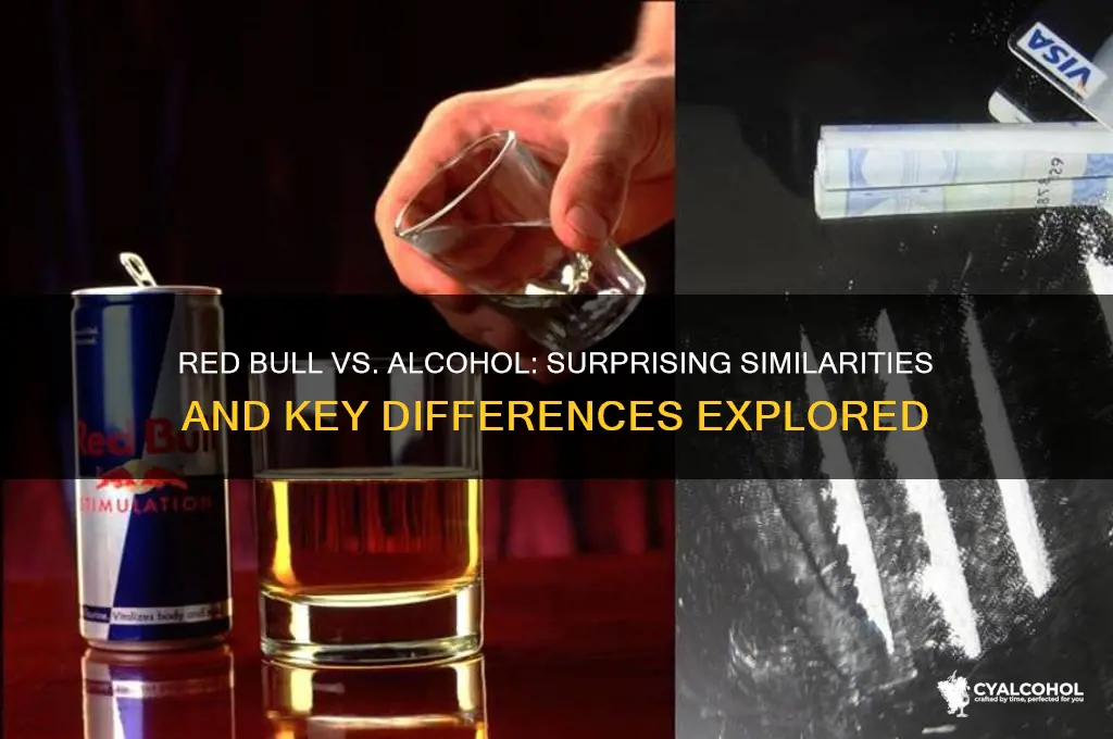 does red bull have simmilerities alcohol