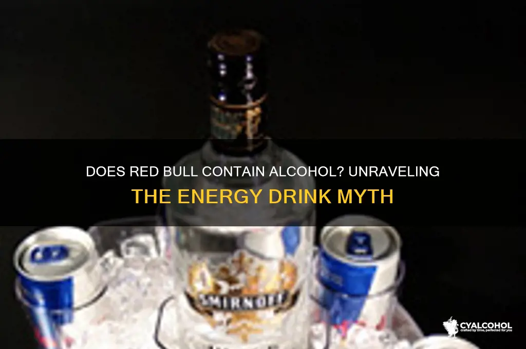 does redbull cotain alcohol