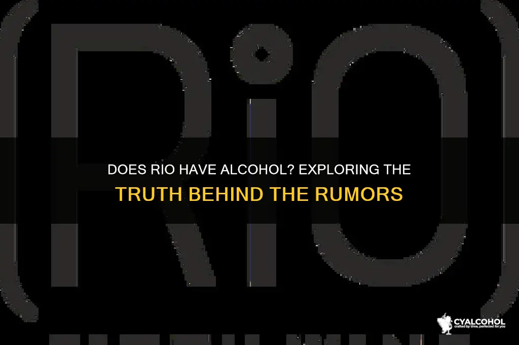 does rio have alcohol