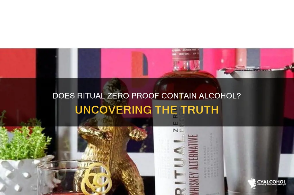 does ritual zero proof have alcohol