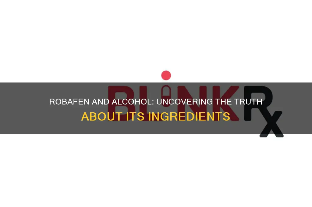 does robafen have alcohol