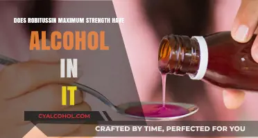Robitussin Maximum Strength: Alcohol Content Explained in Detail