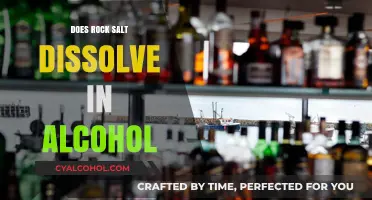 Does Rock Salt Dissolve in Alcohol? A Surprising Science Experiment
