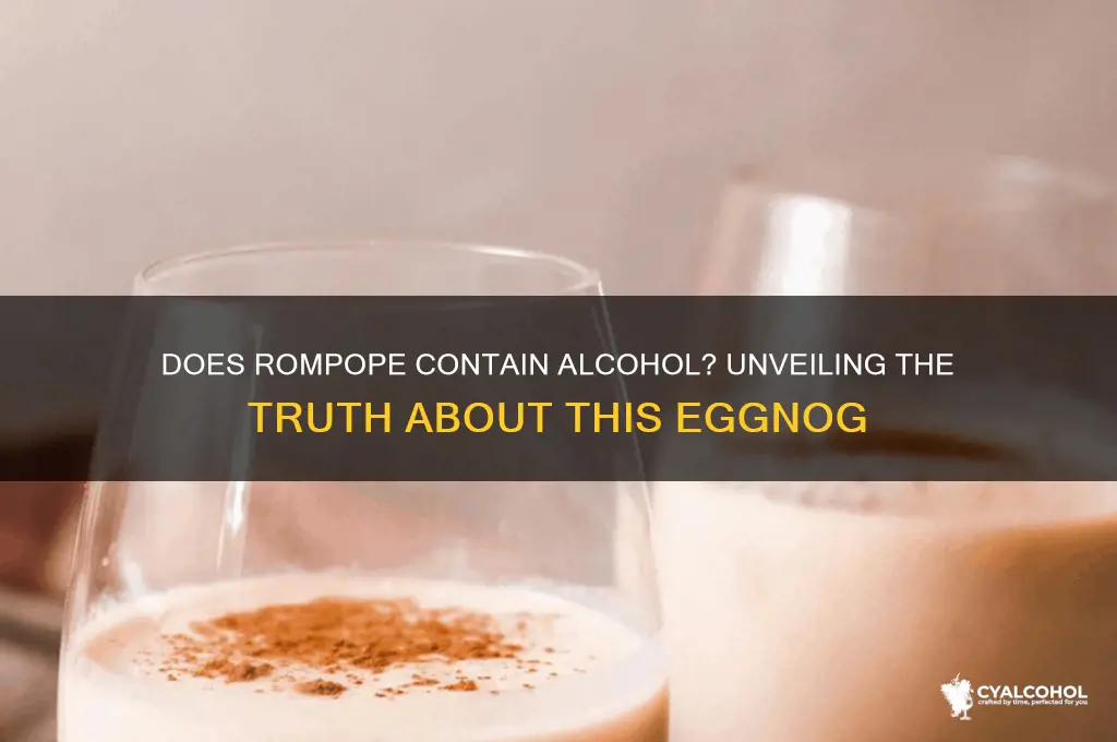 does rompope have alcohol