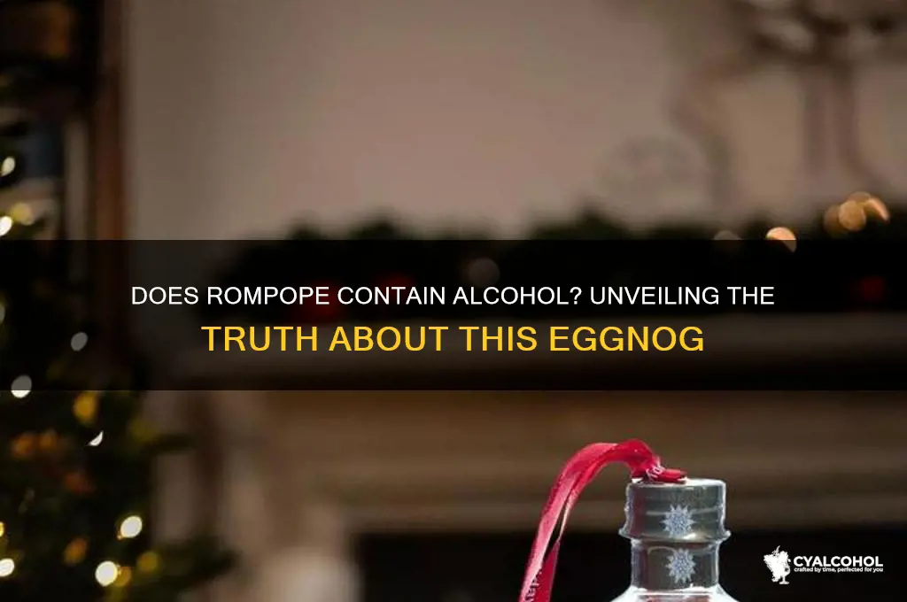 does rompopo have alcohol in it