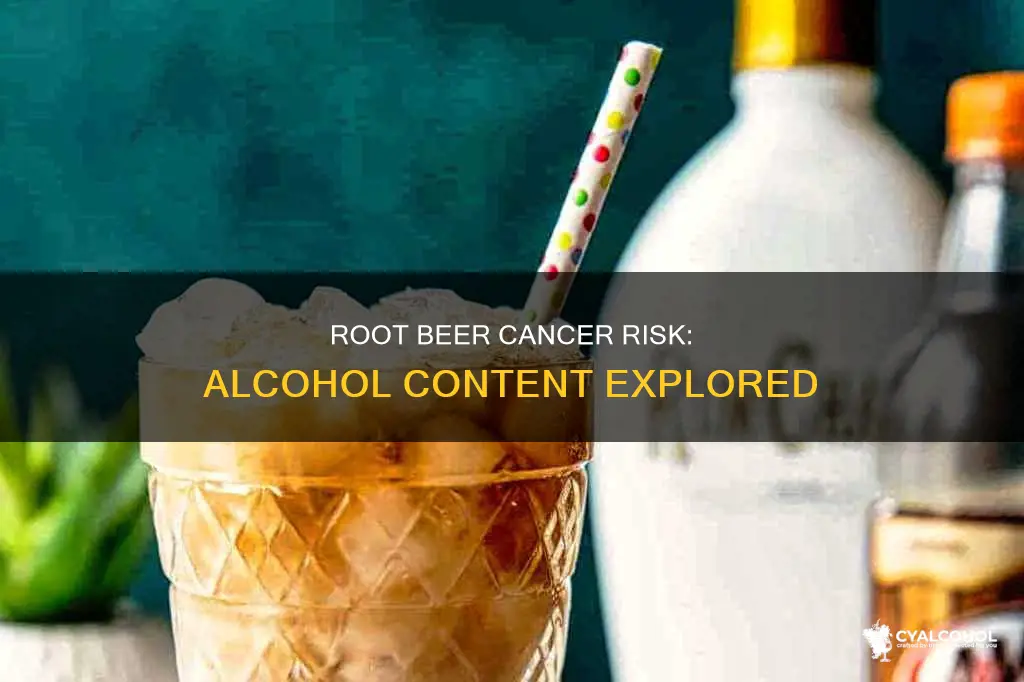 does root bear have enough alcohol to give cancer