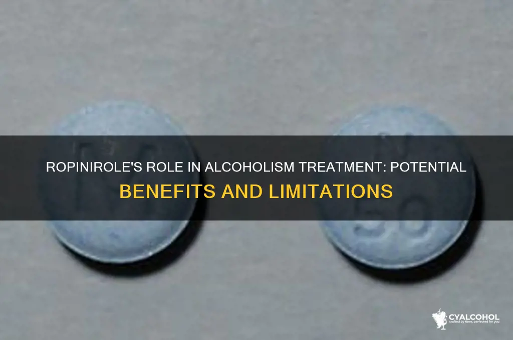 does ropinirole deter alcoholism
