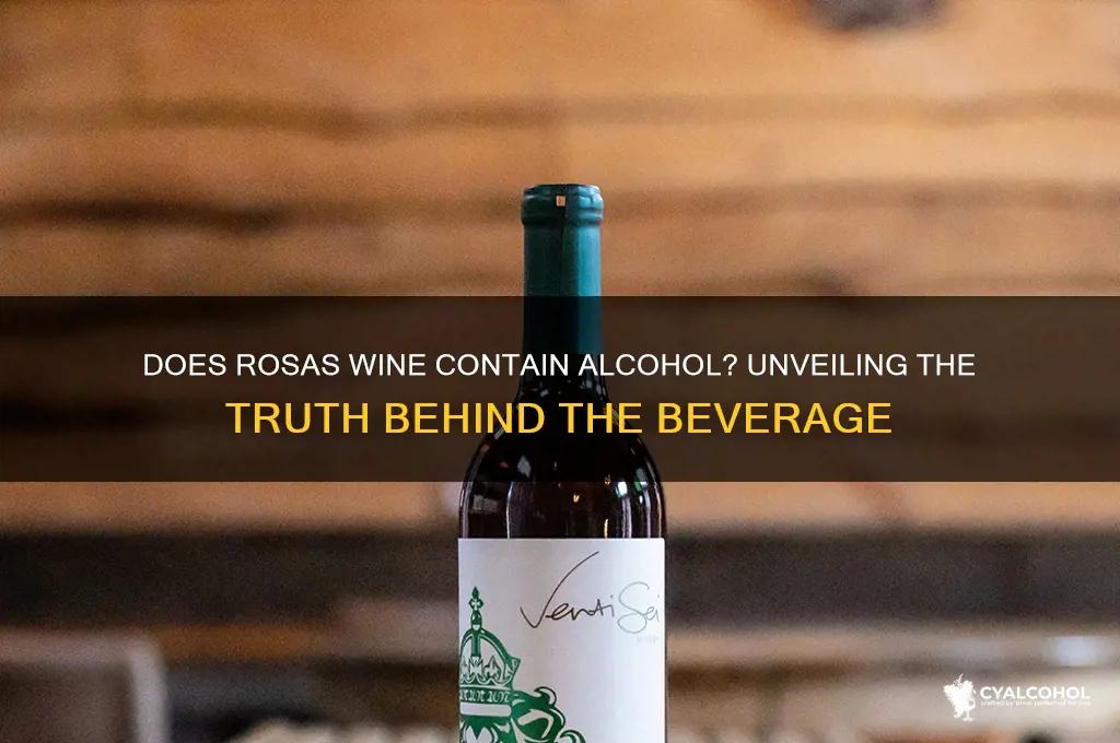 does rosas have alcohol