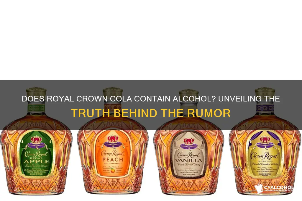 does royal crown cola have alcohol