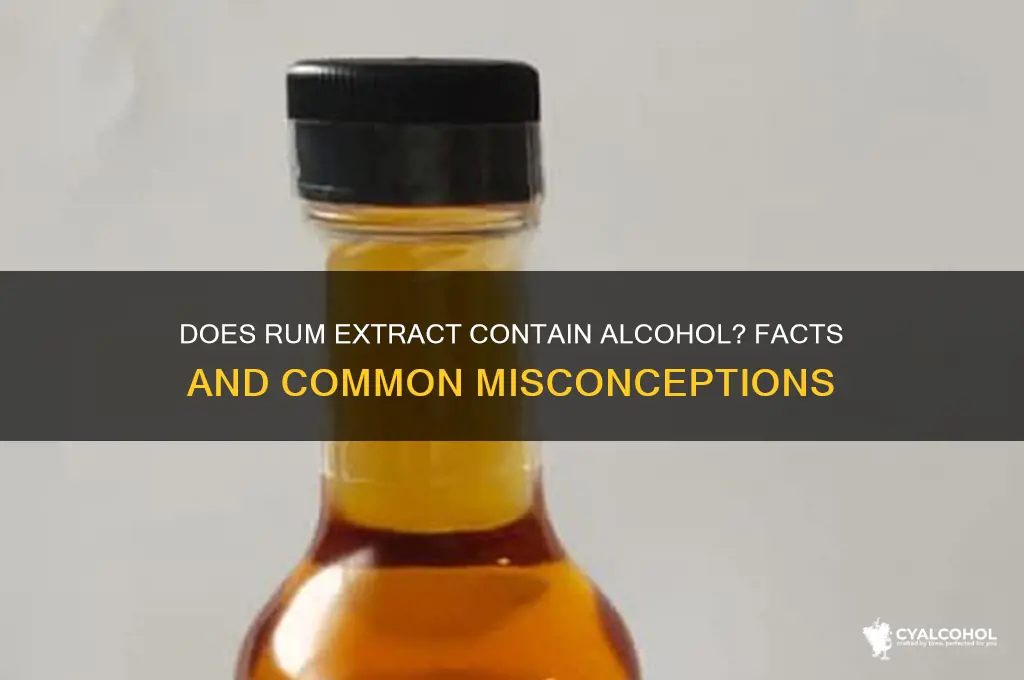 does rum extract have alcohol