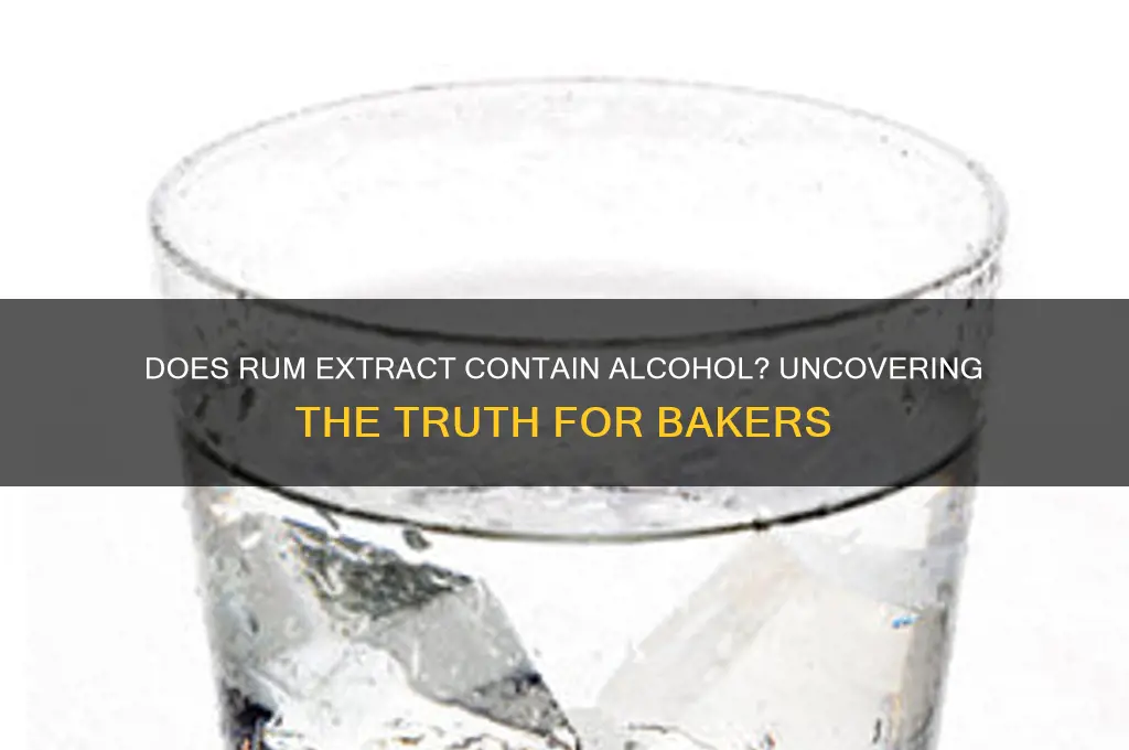 does rum extract have any alcohol
