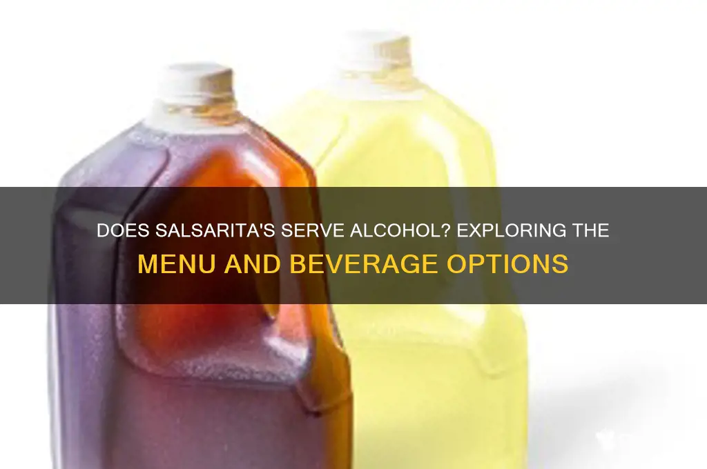 does salsaritas have alcohol