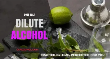 Salt and Alcohol: Debunking the Myth of Dilution