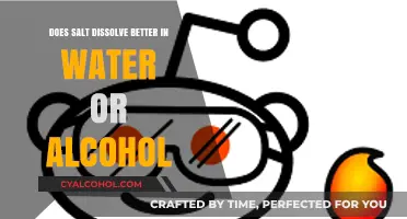 Salt Solubility: Comparing Dissolution Rates in Water vs. Alcohol
