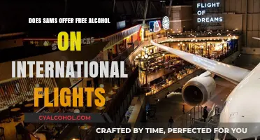 Does SAMS Provide Complimentary Alcohol on International Flights?