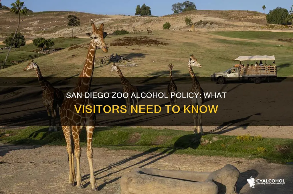 does san diego zoo have alcohol