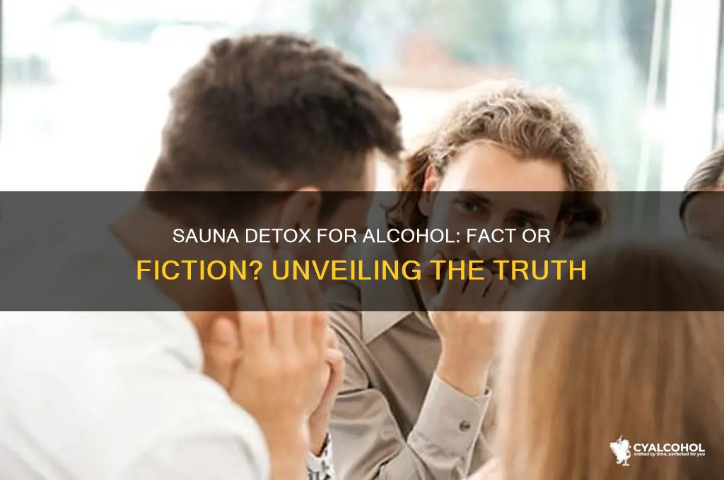 does sauna detox alcohol
