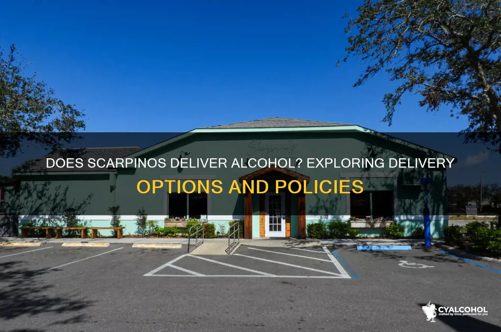 does scarpinos deliver alcohol