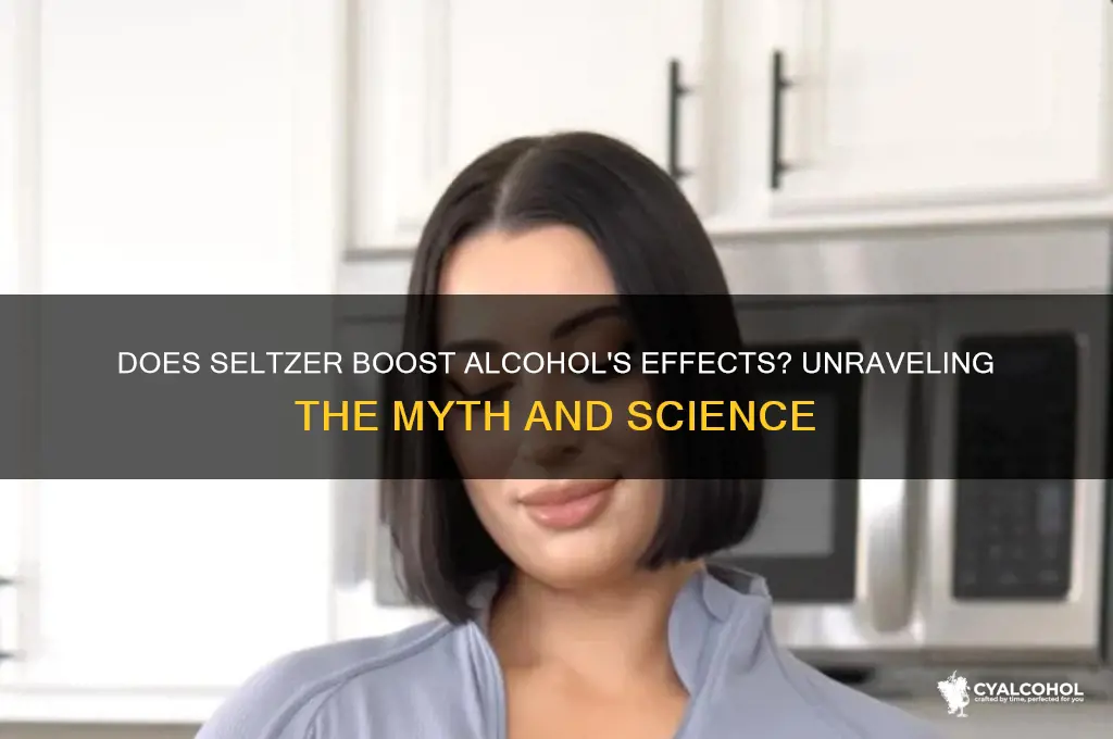 does seltzr increase a alcoholic high