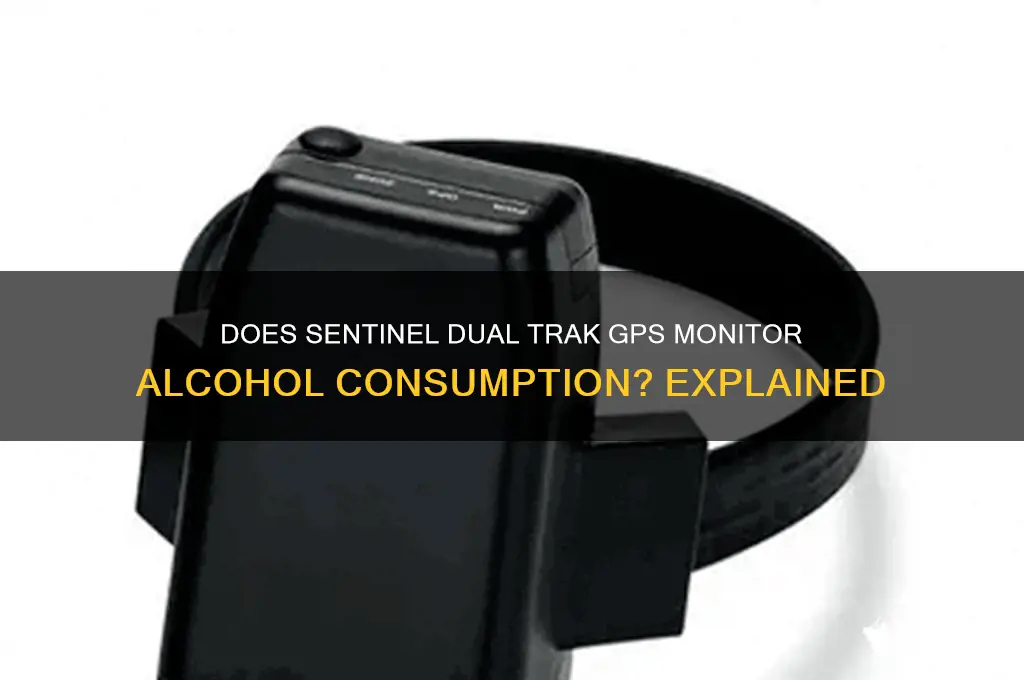 does sentinel dual trak gps monitor for alcohol