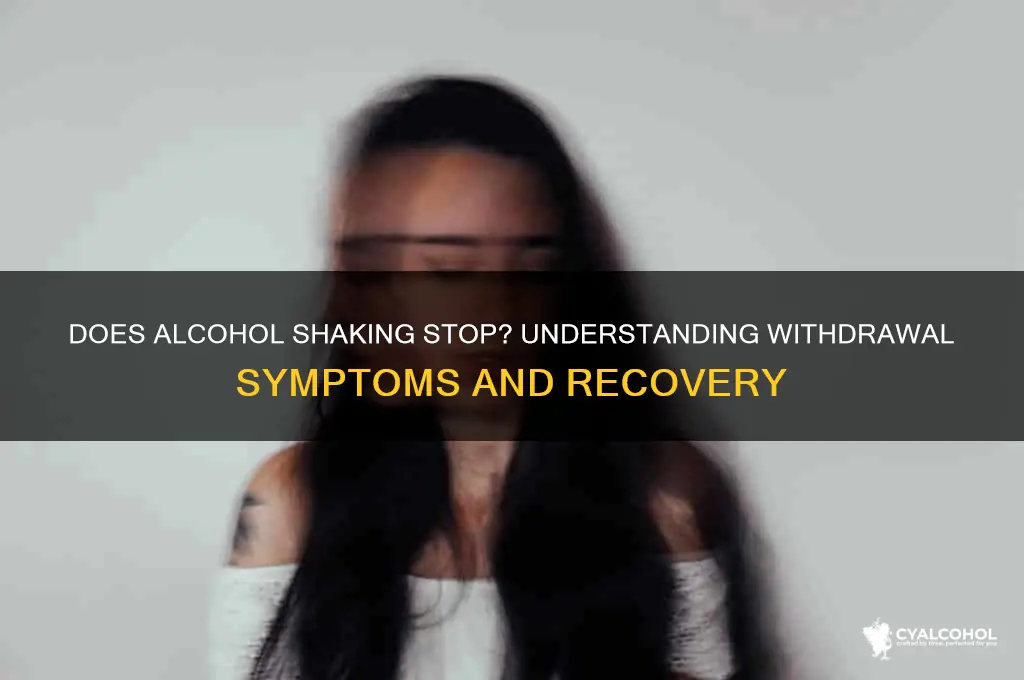 does shaking from alcohol go away