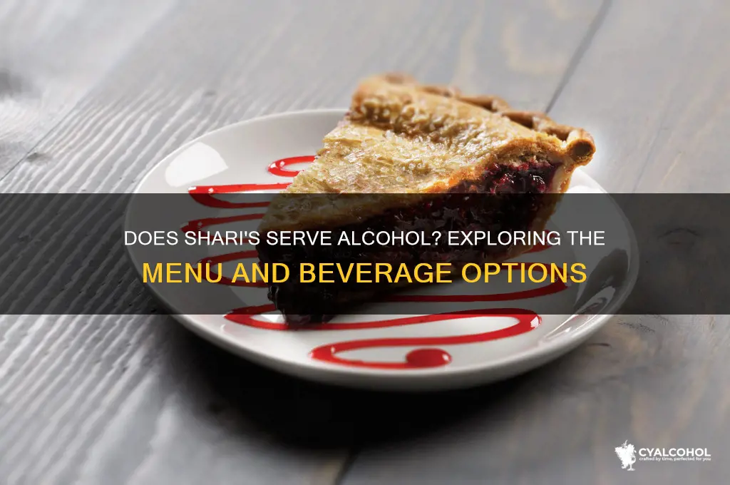 does sharis have alcohol