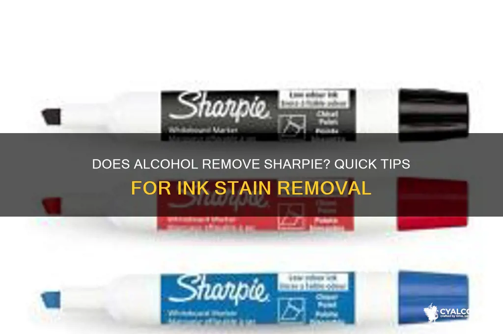 does sharpie come off with alcohol