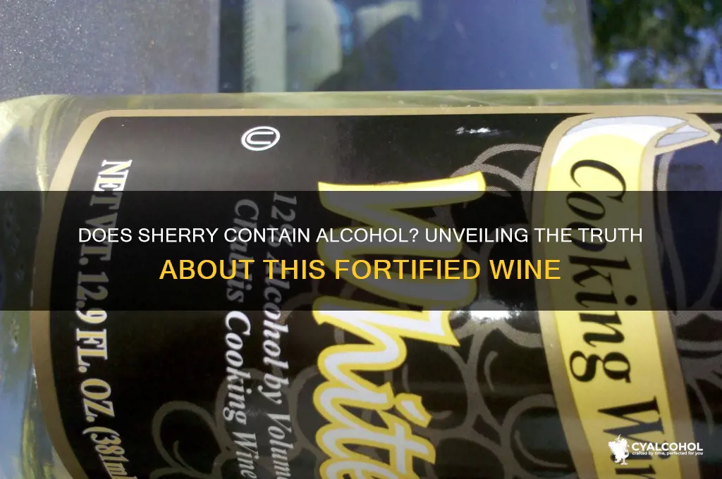 does sherry have alcohol