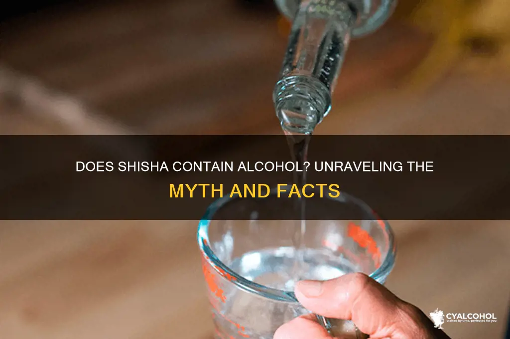 does shisha have alcohol