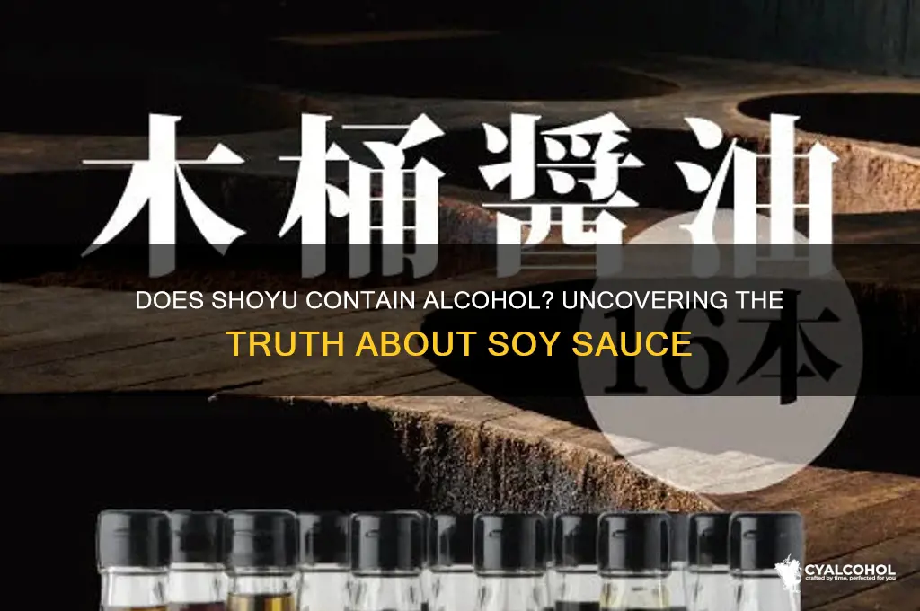 does shoyu have alcohol