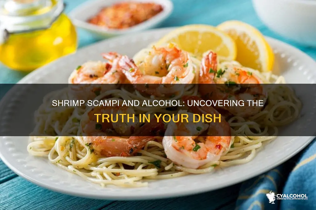 does shrimp scampi have any alcohol in it