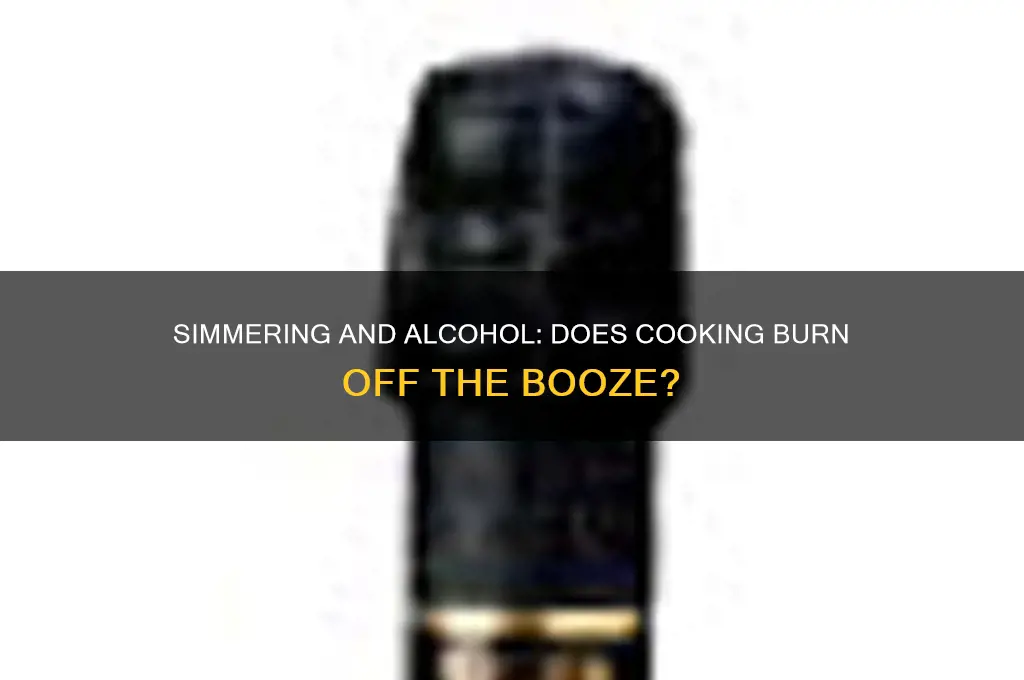 does simmering remove alcohol