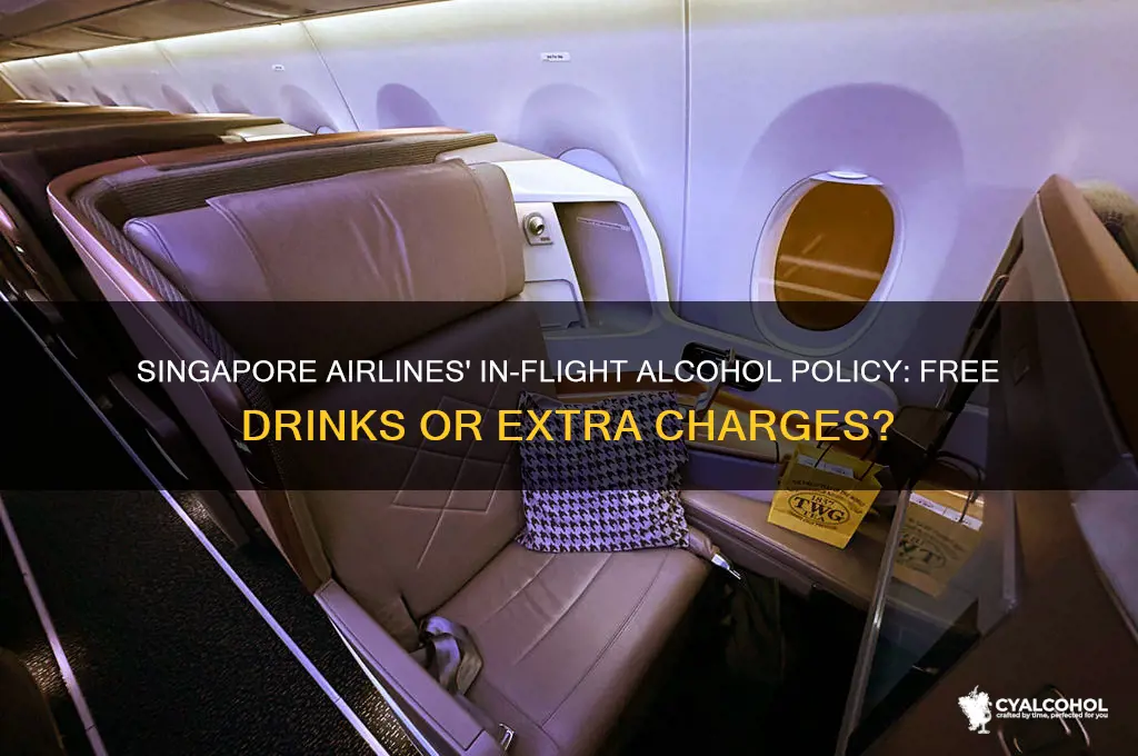 does singapore airlines have free alcohol