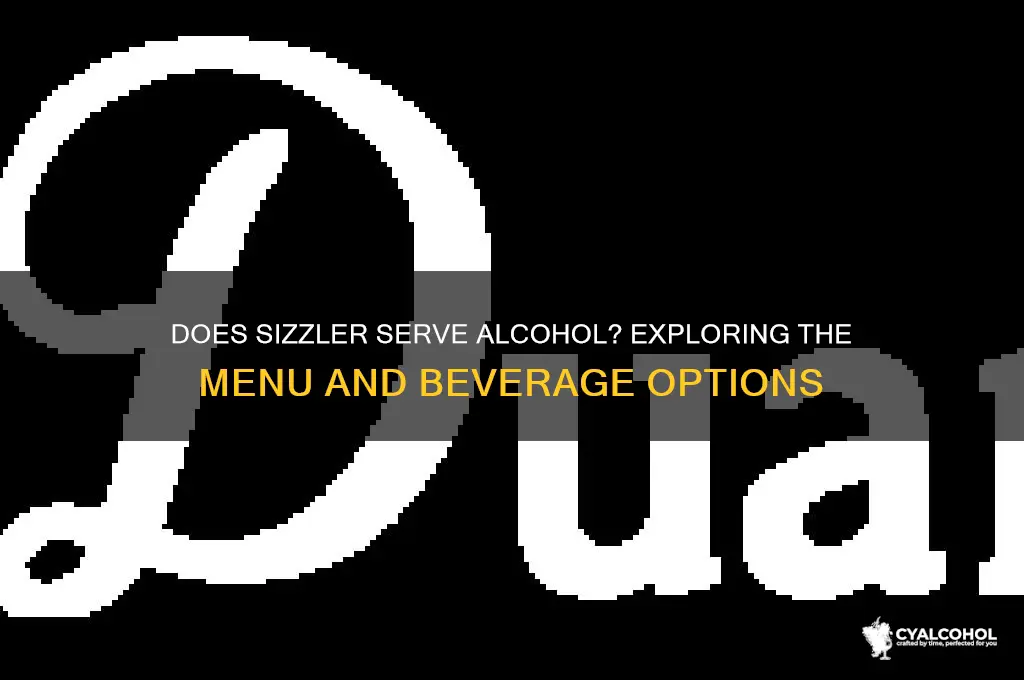 does sizzler have alcohol
