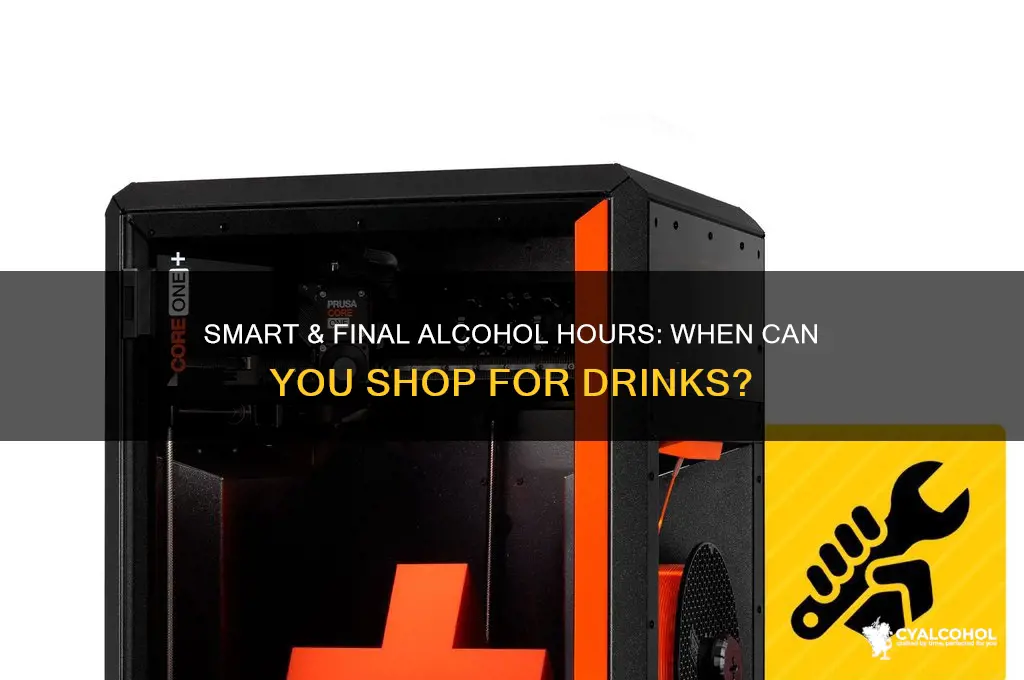 does smart and final alcohol hours