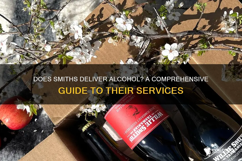 does smiths deliver alcohol