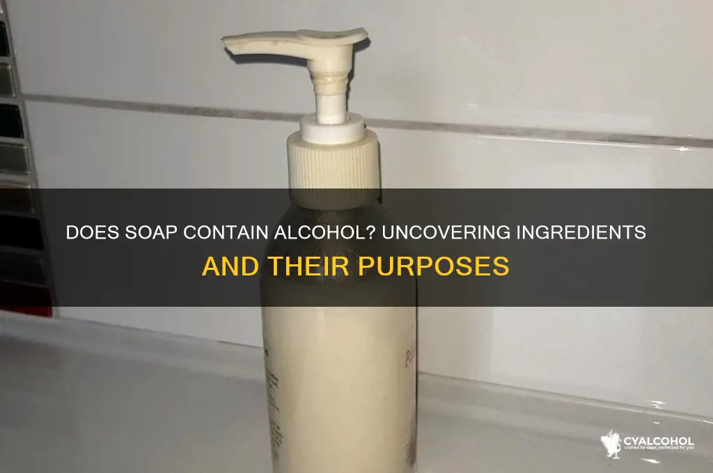 does soap have alcohol