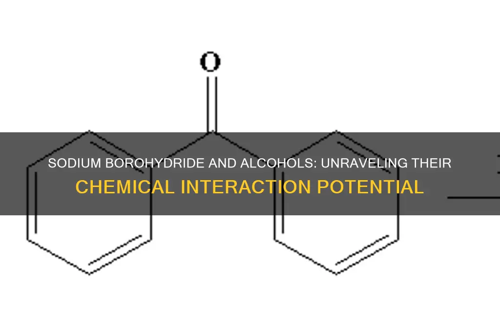 does sodium borohydride react with alcohols