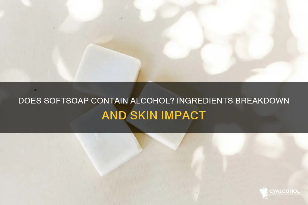 does softsoap have alcohol in it